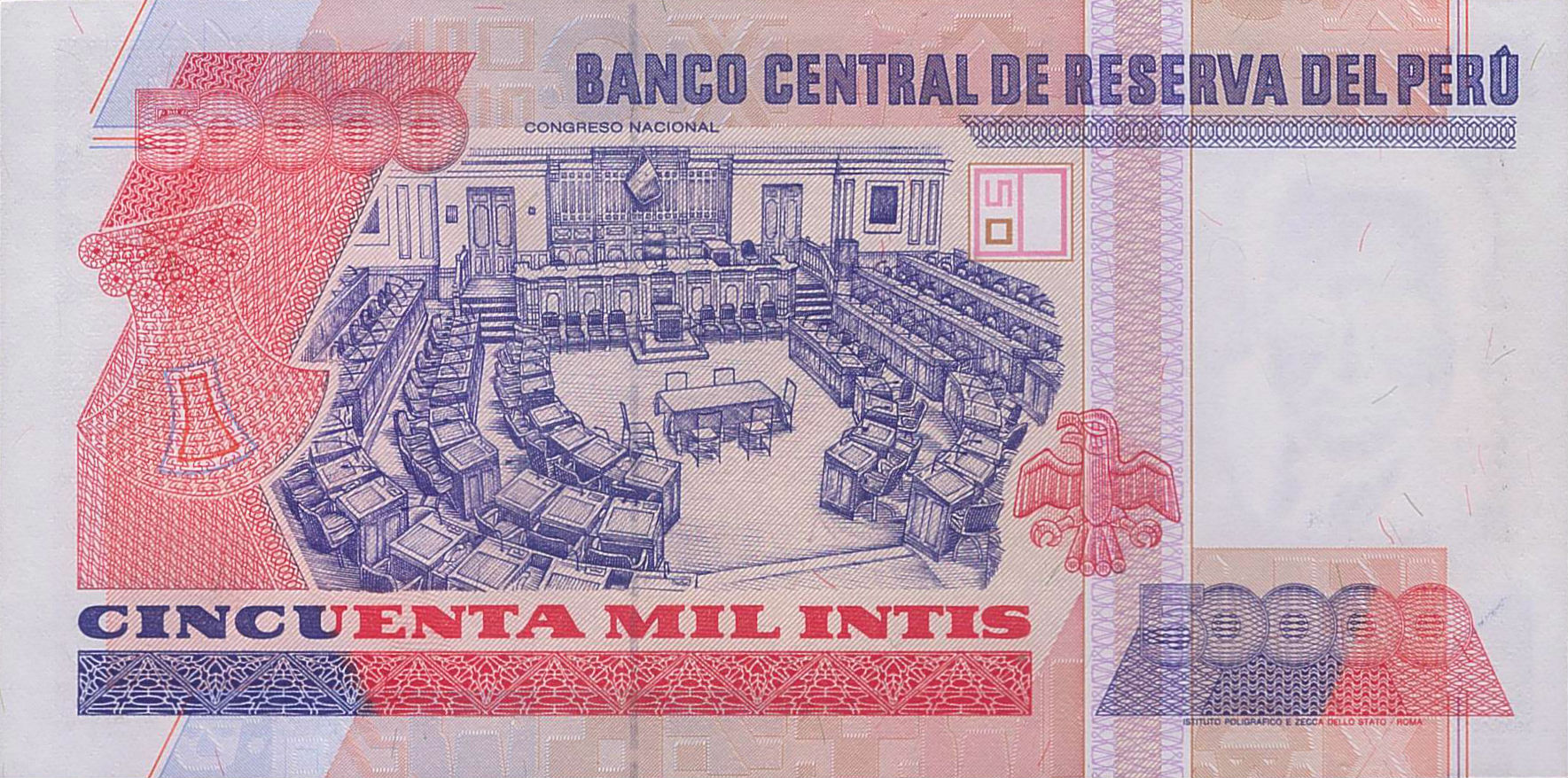 Peru 50000 1988 UNC P-143